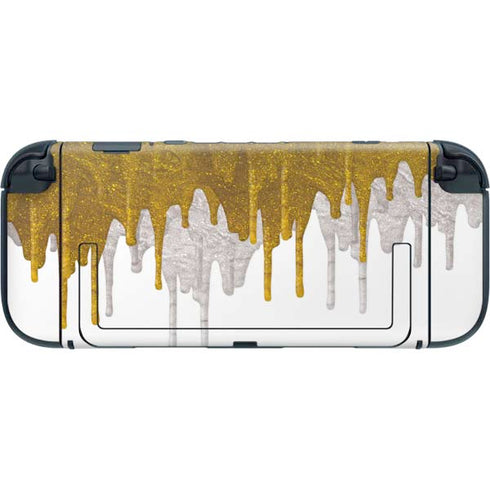 Paint Splatter Gold Nintendo Switch 2 (2025) with Joy-Con Skin